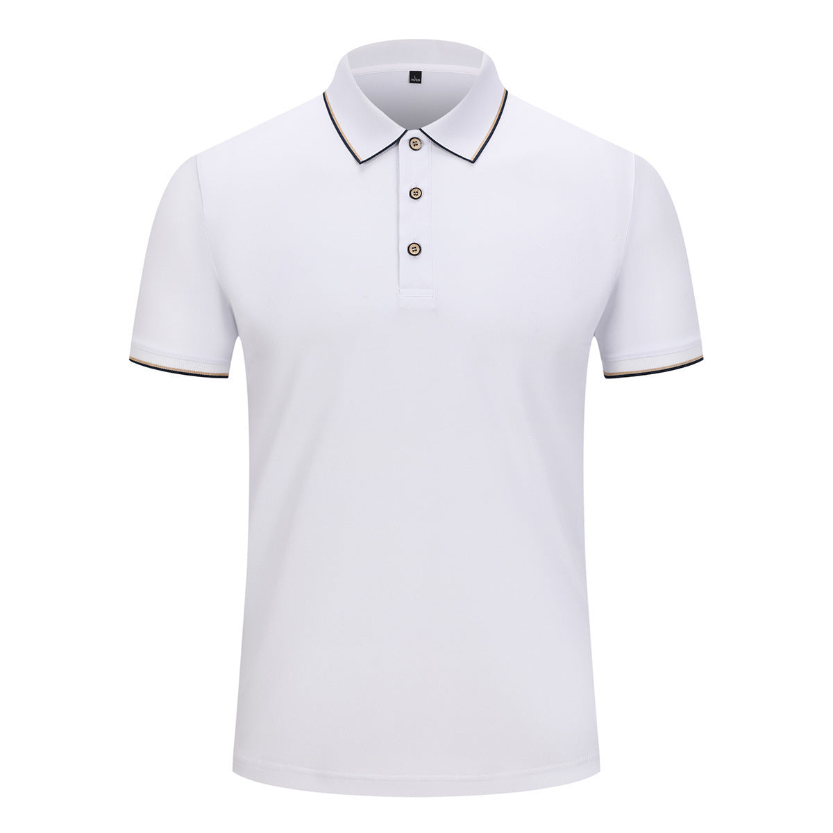 Men And Women Ice Silk Lapel T-shirt