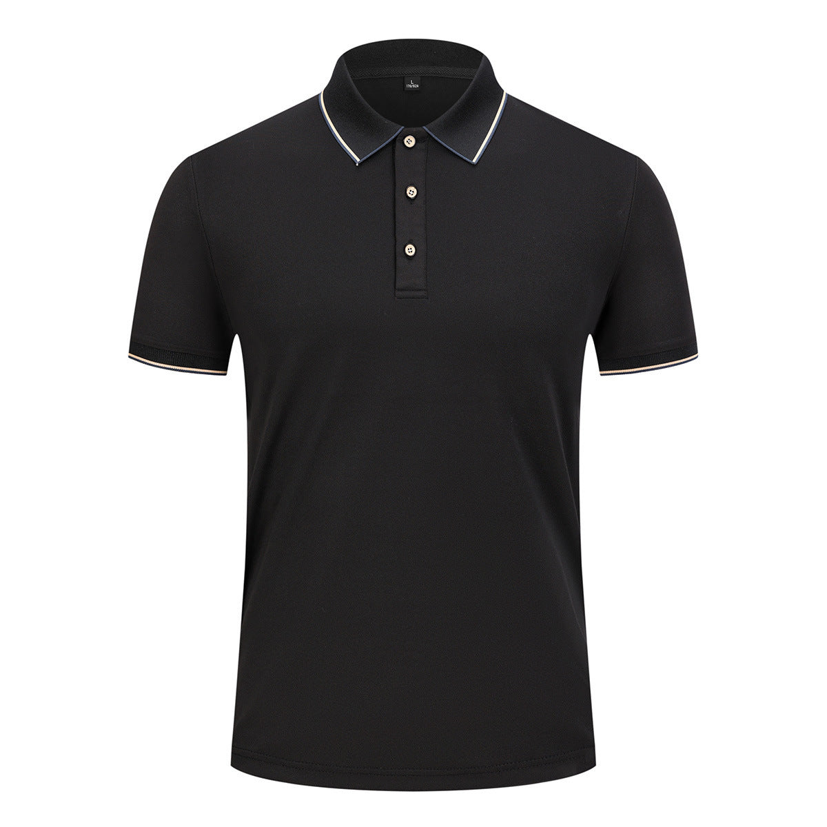 Men And Women Ice Silk Lapel T-shirt