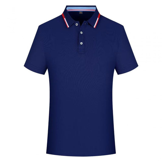 Color Block Short-sleeved Polo Shirt