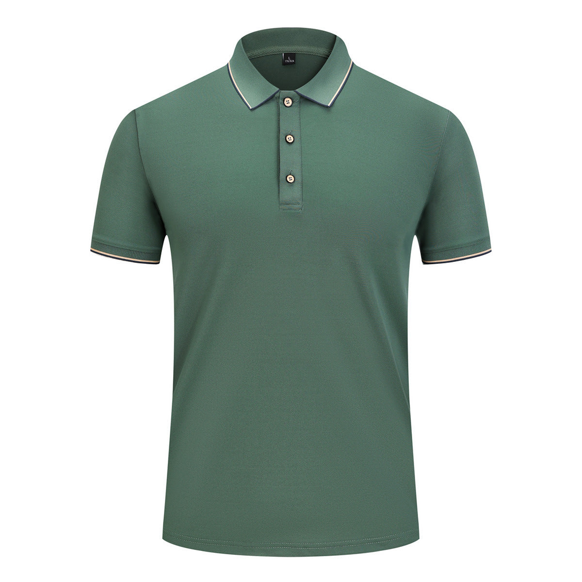 Men And Women Ice Silk Lapel T-shirt