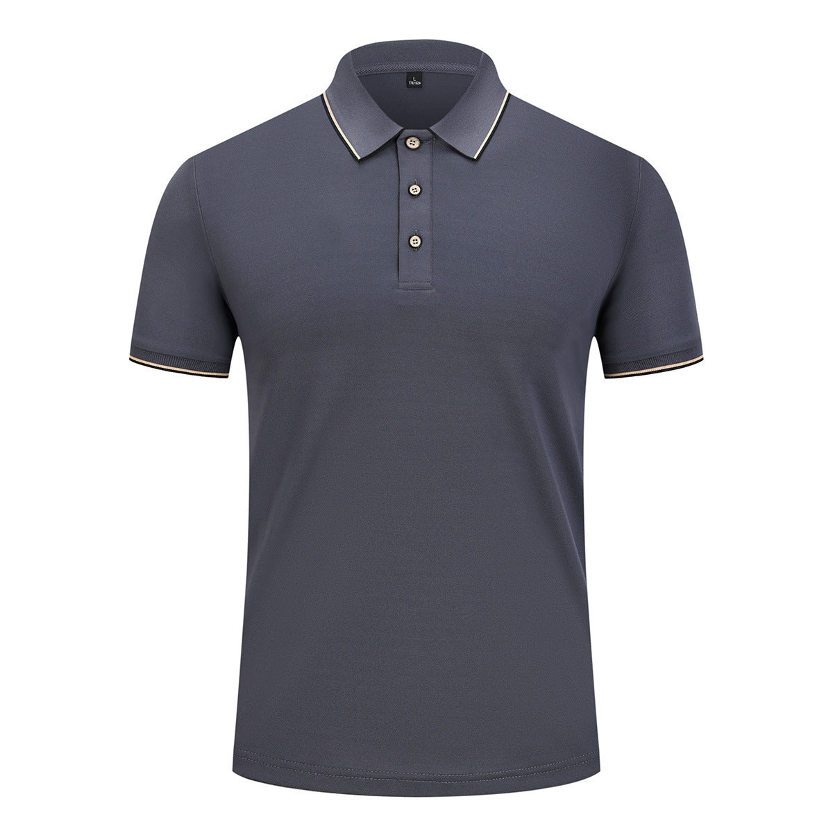 Men And Women Ice Silk Lapel T-shirt