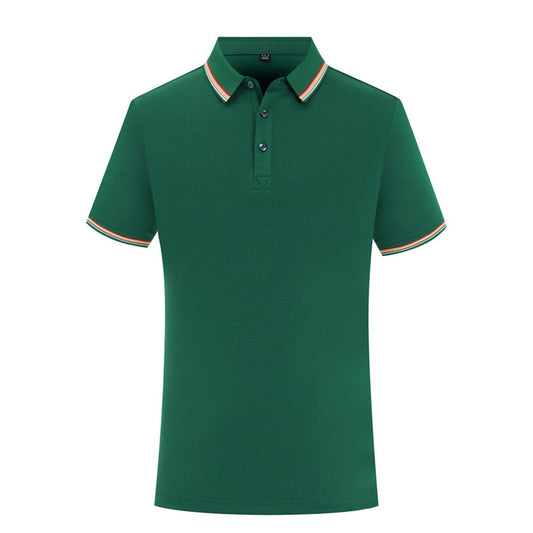 Summer Ice Silk Overalls Polo Shirt