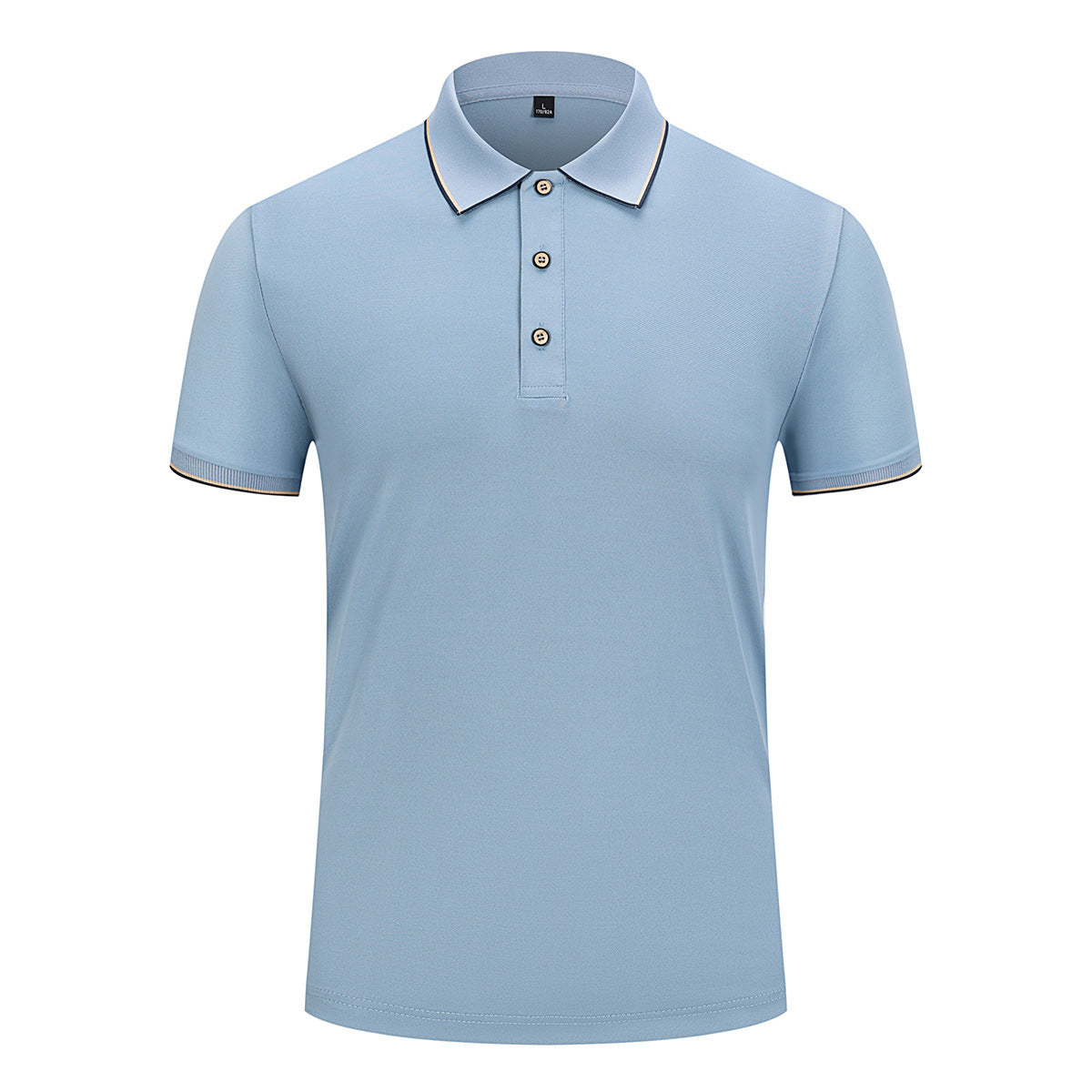 Men And Women Ice Silk Lapel T-shirt